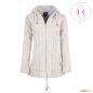 Preview: Wolljacke Resi Naturhellgrau